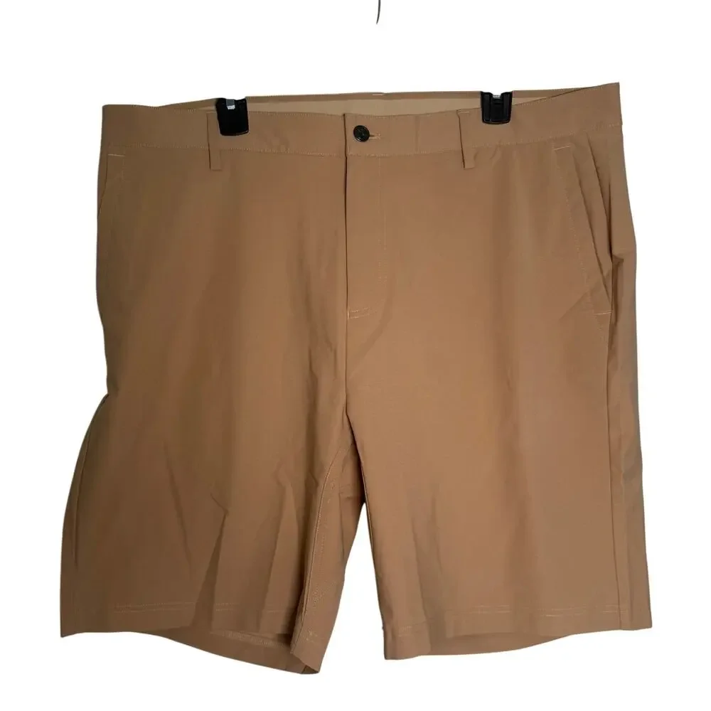 Rhoback Men’s Performance Shorts Looper Delta SIZE 40 Dark Tan  9” Inseam